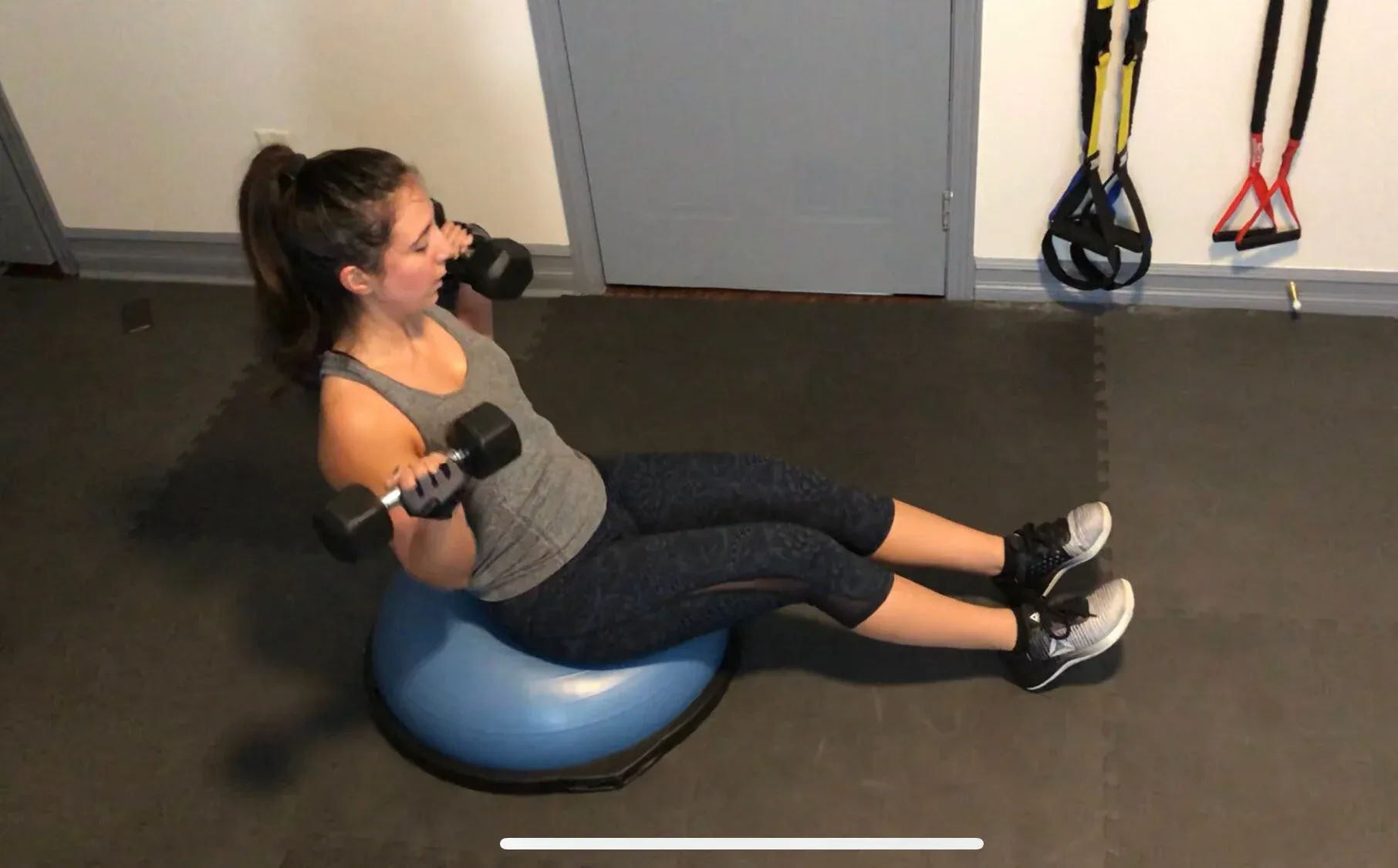 Slow & Steady BOSU & Dumbbell AMRAP
